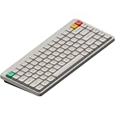 NuPhy Node75 Kablosuz Mekanik Klavye, 75% &Ccedil;alışırken Değiştirilebilir &Ouml;zel D&uuml;ş&uuml;k Profilli Klavye, 84 Tuşlu Bilgisayar Oyun Kl