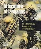 Image de La Littérature française de Belgique (Littérature et langages)