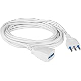 Poly Pool PP0386S Prolunga 3 m, Spina 16 A e Presa Bivalente, Bianco
