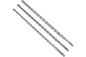 SDS-plus borr, 3 stycken, 10 mm/12 mm/14 mm/x 350 mm, SDS-borrhammare, volframkarbid, korsad spets, set om 3 stycken för vägg