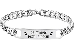 LUODAN Cadeau Homme Bracelet,Bracelet de Homme,Cadeau Papa Papy Tonton Frère Parrain Cadeaux d'anniversaire,Cadeau Noël pour Homme