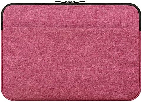 LiDCH 11-12 Inch Laptop Sleeve Bag,Waterproof Polyester Carrying Case Cover for Macbook Air 11.6inch / Retina 12 / Surface Pro / Thinkpad Tablet / Chromebook,Shockproof,Rose Red