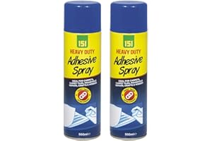 HITLINEUK 2 x 500ml Adhesive Carpet Glue Spray for Multi Use Card Paper Carpet Foam Fabric Can