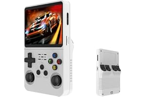 YUCHIFA Keyboy - Consola de Juegos Keyboy, Consola de Juegos portátil Retro con más de 20.000 Juegos Integrados, Consola de Juegos portátil de Alta definición de 3,5 Pulgadas (Tarjeta única Blanca,128G)