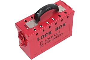 MARHYNCHUS Boîte de Consignation, Boîte d'étiquetage de verrouillage de Groupe de sécurité Portable Cadenas à clé