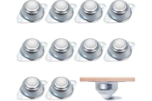 BOGORO Nylonowe kółka kulkowe - 10 sztuk ruchomych kółek z łożyskami - Rolka transportowa do urządzenia transportowego