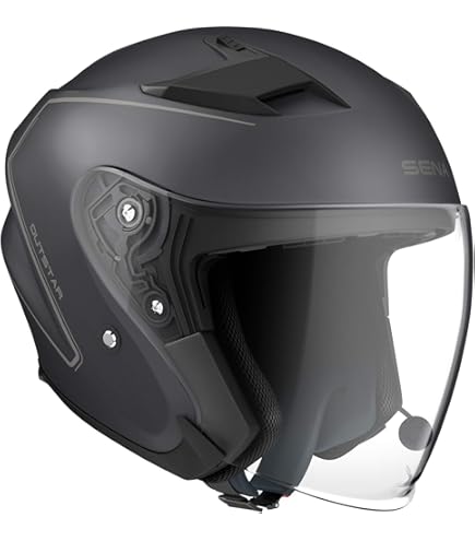 Casco ECE Omologato Unisex Casco Moto Jet Con Bluetooth Integrato,3/4 Aperto Moto Casco Cromwell Casco Vintage