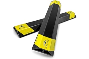 ROBLOCK 18'' Heavy Duty Car Stoppers for Garage, Parking Aid Gadgets Protects Car and Garage Walls, Parking Stopper Easy to Install, 2 PCS