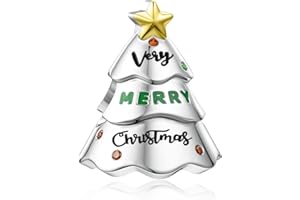 LANBEIDE Weihnachts Anhänger für Pandora Charms, 925 Sterling Silber Weihnachten Schneeflocke Weihnachtsmann Hund Katze Charms für Pandora Armband Weihnachtsgeschenke für Frauen Mädchen