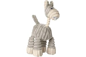 HUNTER Hundespielzeug HUGGLY, für kleine und mittlere Hunde, Plüschspielzeug, Kuschelspielzeug, weich, kuschelig, niedlich, waschbar, Stil: Zoo Donkey, Größe: 25 cm