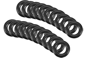 QUARKZMAN Nitrile Gomma O-Ring 6mm x 3mm x 1,5mm Guarnizioni di Tenuta Anelli Rubinetti Rotondo Guarnizione Rondella per Rubinetto Idraulica Riparazione Sigillatura Connessione, 20 Pezzi