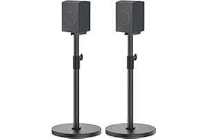 NOTIELA Heavy-Duty Floor Speaker Stands Pair for Samsung HW-Q990C HW-Q990D HW-Q930C Speaker Stand - Height Adjustable for Samsung Rear Speakers Stand with Cable Management