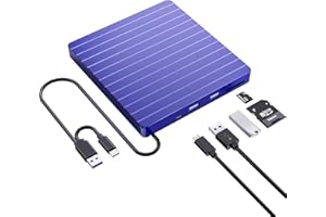 ‎SENKUTA SENKUTA Externes CD DVD Laufwerk USB 3.0 & Type-C, DVD/CD+/-RW Brenner mit USB & SD/TF, External DVD Drive für Alle PC Laptop/Desktop/MacBook, Windows 11/10/8/7/XP/Vista/Linux/MacOS