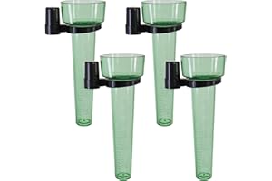 DBOO Rain Gauge Set of 4 Plastic Garden Rainfall Measurer Rain Measurement to Monitor Rainfall Levels With Easy Read Scale Outdoor Rain Meter