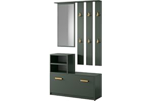 Selsey Mobile d'ingresso, Legno ingegnerizzato, Verde Bottiglia, Normal