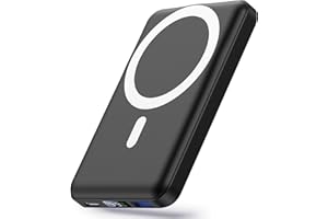 Yiisonger Power Bank 10000mAh,Caricabatterie Portatile, Wireless Magnetico PowerBank PD 22.5 W Ricarica Rapida con Display LED USB-C Pacco Batteria per iPhone 16/15/14/13/12/Pro/Pro/Max-Nero