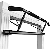 JX FITNESS Door Frame Pull up Bar Doorway Chin up Bar with Padded Handles Foldable for Home Gym, No Drilling