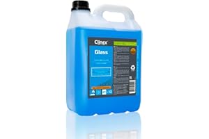 CLINEX NANOCHEM Clinex Glass 5 l/wydajny środek do czyszczenia szyb – mocny środek do czyszczenia okien – szkło ceramiczne – dokładne czyszczenie szyb/intensywny środek czyszczący na wysoki połysk zapewnia połysk