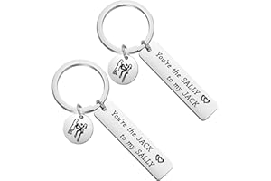 FOTAP Jack and Sally Inspired Gift Halloween Skull Jack and Sally Gift Jack Skellington & Sally Jewelry Couples Matching Gift