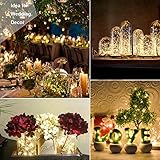 2 Stück 60er Micro LED Lichterkette Draht Batterie-betrieben Kupferdraht Lichterketten mit Timer Warmweiß Wasserdicht für Innen und Außen Weihnachtsbeleuchtung Deko Von Decornova - 3