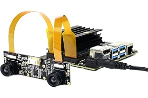 Waveshare IMX219-83 Stereo Camera 8MP Binocular Camera Module Stereo Vision Depth Vision Applicable for Jetson Nano Developer Kit B01, Compatible with Raspberry Pi 5 /Pi4/CM4