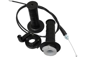 YOUNG WOLF Acelerador giratorio de 22 mm con cable de 7/8 pulgadas para Pit Dirt Bike ATV Mini Bike 50 70 90 110 125 cc 150 cc 200 cc 250 cc (90 cm de longitud)