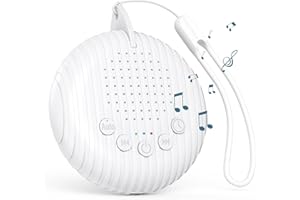 Ankilo White Noise Machine Baby, Portable White Noise Machine for Baby Kids Adults, 10 Sleep Music, Timer, Memory Function, USB Rechargeable for Home Office Travel Gift