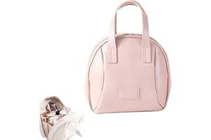 DETULL Shell Shaped Cosmetic Bag, Multi-Layered Shell Cosmetic Bag, Multi Layered Shell Shaped Cosmetic Bag, Toiletry Bag for Women, Travel Portable Makeup Bag (Pink)