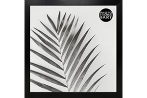 PHOTO FRAMES AND ART pf+a - GLASS Window - Square Modern Oxford Photo Frame For 12x12" (30x30cm) photo/Black