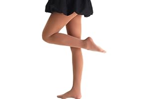 EVERSWE Girls Tights, Semi Opaque Footed Tights, Microfiber Dance Tights 40Den