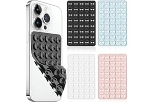 EJRUP 4 Pièces Supports de téléphone à Ventouse en Silicone,Tasses Forte Adhérence Titulaire,Support Antidérapant Mains libres pour Téléphone Portable,pour Selfies et Vidéos(4 Couleurs)