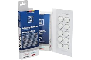 BSH Pastillas de limpieza por 10 00312295 para cafetera - Expresso amoladora BOSCH, GAGGENAU, NEFF, SIEMENS