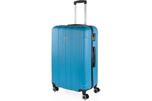 ITACA Maleta de Viaje Grande Rígida 4 Ruedas Trolley 73 cm de ABS lisa, Ligera Resistente, Gran Capacidad