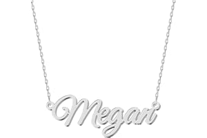 UMAGICBOX Exquisite Personalized Name Necklace|Choose from 14 Font Styles|Customizable 18K Gold Plated Stainless Steel & Sterling Silver Pendant|Unique Gift for Her