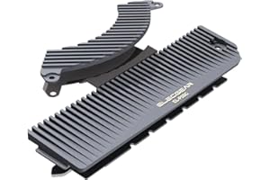 ElecGear Radiator Pro do SSD PS5 Slim, Rura Cieplna + 2x Aluminiowy Heatsink Chłodnica + Mostek Cieplny do PS5 Slim CUH-2000 PCIe M.2 NVMe Gen4, Zestaw Montażowy do Dysku SSD (EL-P5SP)
