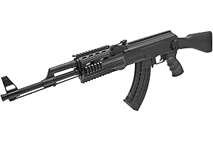 CADOFE B.W. Softair Gewehr Kalashnikov AK-47-Tactical Federdruck ABS Airgun Munition Black (ab 14 Jahre)