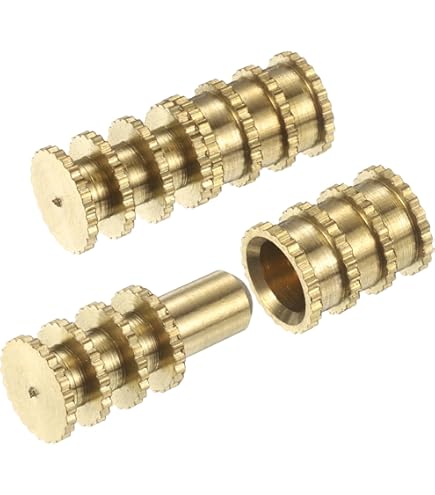 20pcs Table Bolt Sleeve Connectors Precise Drilling Center Point Copper