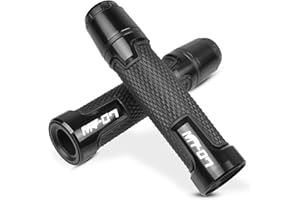 YUANQIAN Manubrio moto generale e tappo terminale del manubrio Compatible con MT-07 MT07 MT07 FZ-07 FZ07 FZ 07（Nero）