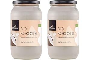 FOODIN kokosolja, premium nativ och naturlig, kallpressad, ekologisk kokosolja, ekologiskt kokosfett, bäst för hud och hår, r