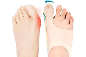 HBJSP 1 Pair Bunion Corrector Big Toe Straightener, Epitact Bunion Corrector, Ultra Thin Bunion Sleeve Bunion Protector for Men and Women, Soft Bunion Socks for in Shoes