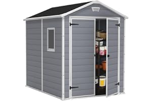 Keter Gerätehaus Manor 6x8 DD, Grau, 7,6 m³