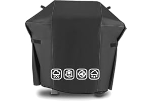 Grillabdeckung für Weber Spirit and Spirit II 200 Series, 7138 Grill Abdeckung for Weber Spirit II E210, S210, E210 Gasgrill, 141CM 600D Oxford BBQ Abdeckhaube, Heavy Duty & Wasserdicht, Reißfeste, UV