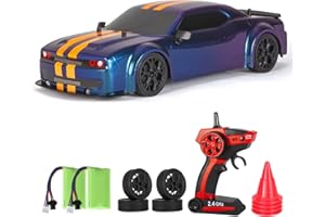 iBlivers Coche Teledirigido, 1:14 RC Drift Coche 4WD Drift RC Car Vehículo Alta Velocidad Carreras Teledirigido Drifting Auto Regalos Juguete para Niños Adulto Niños