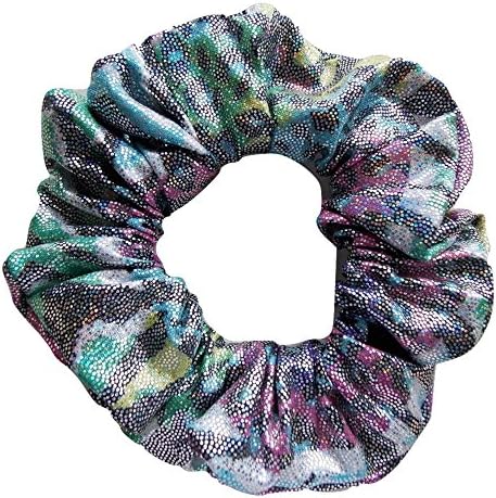 Rainbow Hologram Ladies Hair Scrunchie British Made