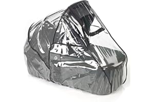 JANE Jané Habillage de pluie universel pour nacelle, transparent, avec sac de transport et fenêtre centrale