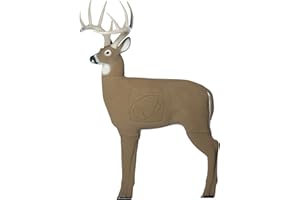 Field Logic GlenDel Buck 3D Archery Target with Replaceable Insert Core, GlenDel Buck w/4-sided insert, Brown