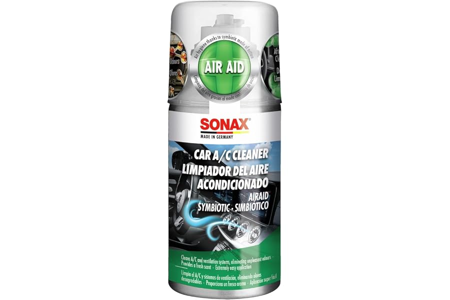 SONAX Limpiador del aire acondicionado AirAid simbiótico (100 ml), elimina los malos olores del aire acondicionado | N.° 0323