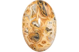 GEMMYDREAM 2.4'' Crazy Lace Healing Crystals Palm Stone Worry Stone, Natural Polished Stone for Massage, Reiki, Stress Relief, and Balancing Meditation Accessories