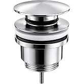 Sink Plug with Click Clack Valve | Universal Drain &Oslash;66 mm | Pietro | Universal Design for Most Basins | 1 1/4" Connection | A
