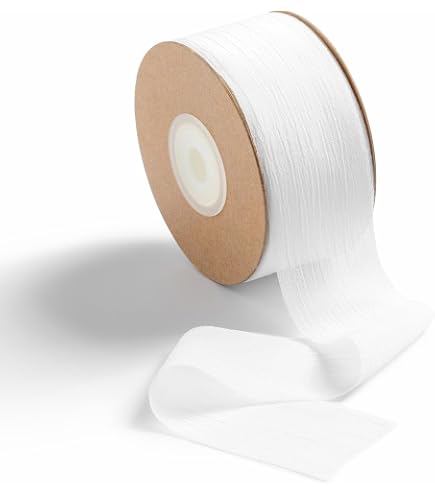 POPOYU Satinband Weiß 25mm – 23 Meter Dekorationsband Für Geschenke, Hochzeit & Basteln